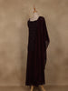 Wine Sequins Design Georgette Palazzo Suit with Dupatta