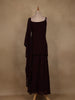 Wine Sequins Design Georgette Palazzo Suit with Dupatta