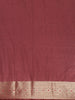 Wine Maroon Floral Butta Woven Pure Kanchipuram Silk Saree - Diadem