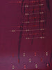 Wine Maroon Sequin Embellishment Organza Saree - Diadem