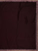 Wine Maroon Sequins Design Satin Saree - Diadem