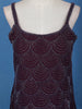 Wine Purple Scallop Beaded Embroidery Georgette Palazzo Suit - Diadem