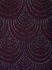 Wine Purple Scallop Beaded Embroidery Georgette Palazzo Suit - Diadem