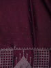 Wine Satin Silk Saree with All-Over Stone Work - Diadem