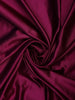 Wine Solid Design Satin Saree with Mirror Work & Heavy Zari Embroidered Border - Diadem