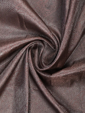 Woodrose Pink Floral Woven Pure Kanchipuram Silk Saree - Diadem