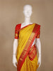 Yellow Brocade Woven Pure Kanchipuram Silk Saree - Diadem