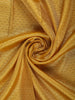 Yellow Floral Butta Woven Pure Kanchipuram Silk Saree With Zari Border - Diadem