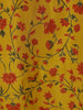 Yellow Floral Design Cotton Kurti - Diadem