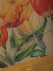 Yellow Floral Design Semi Tissue Saree - Diadem