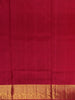 Yellow Floral Design Woven Pure Kanchipuram Silk Saree With Zari Border - Diadem