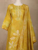 Yellow Floral Designed Tissue Organza Salwar Suit - Diadem