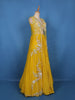Yellow Floral Embroidered Net Lehenga Set