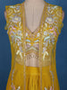 Yellow Floral Embroidered Net Lehenga Set