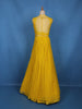 Yellow Floral Embroidered Net Lehenga Set