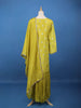 Yellow Floral Embroidered Silk Sharara Set - Diadem