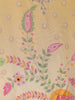 Yellow Floral Printed Cotton Salwar Suit With Dupatta - Diadem