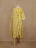Yellow Floral Printed Cotton Salwar Suit With Dupatta - Diadem