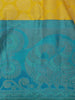 Yellow Floral Woven Pure Kanchipuram Silk Saree - Diadem