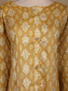 Yellow Ikat Design Cotton Kurti with Button Detailing