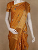 Yellow Pochampally Ikat Design Cotton Saree with Zari Border