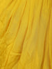 Yellow Solid Designed Ruffle Drape Georgette Ready To Wear Saree - Diadem