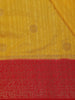 Yellow Stripes Designed Banarasi Silk Saree - Diadem
