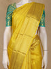 Yellow Stripes Zari Designed Silk Saree - Diadem