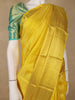 Yellow Stripes Zari Designed Silk Saree - Diadem
