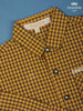 Yellow Checked Full Sleeve Cotton Shirt - Diadem