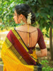Yellow Checkered Design Pure Kanchipuram Silk Saree - Diadem