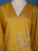 Yellow Floral Designed Cotton Salwar Suit - Diadem
