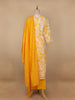 Yellow Floral Designed Cotton Salwar Suit - Diadem