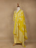 Yellow Floral Design Printed Cotton Salwar Suit - Diadem