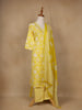 Yellow Floral Design Printed Cotton Salwar Suit - Diadem