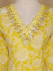 Yellow Floral Design Printed Cotton Salwar Suit - Diadem