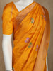 Yellow Floral Designed Banarasi Silk Saree - Diadem
