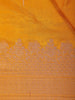 Yellow Floral Designed Banarasi Silk Saree - Diadem