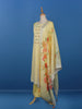 Yellow Floral Designed Cotton Salwar Suit - Diadem