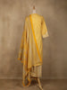Yellow Floral Designed Cotton Straight Cut Salwar Suit - Diadem