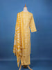 Yellow Floral Design Printed Cotton Salwar Suit - Diadem