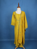 Yellow Floral Designed Semi Silk Salwar Suit - Diadem