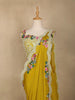 Yellow Floral Embroidered Organza Bridesmaids Lehenga - Diadem