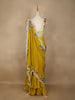Yellow Floral Embroidered Organza Bridesmaids Lehenga - Diadem
