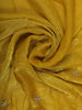 Yellow Floral Embroidered Organza Designer Saree - Diadem