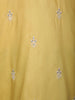 Yellow Floral Embroidery Cotton Kurta Set With Pant - Diadem