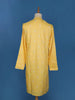 Yellow Floral Embroidery Cotton Kurta Set With Pant - Diadem