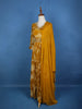 Yellow Floral Embroidery Crepe Gown - Diadem