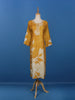 Yellow Floral Printed Cotton Kurti - Diadem