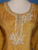 Yellow Floral Printed Cotton Kurti - Diadem